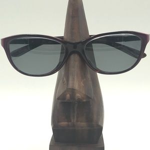 OAKLEY DOWNSHIFT DARK PINK OVAL SUNGLASSES